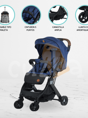 Coche Maleta para Bebé EBABY «COMPACT» Gray