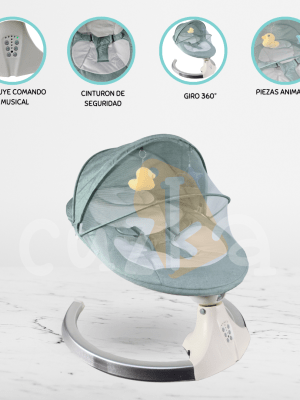 Mecedora Eléctrica para Bebé «COSSY» Gray