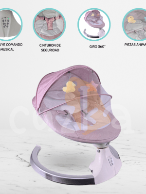 Mecedora Eléctrica para Bebé «COSSY» Pink