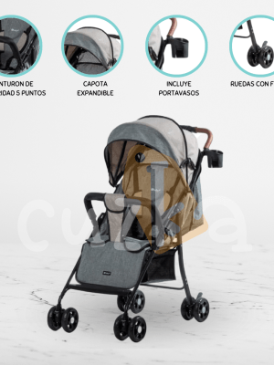 Coche Maleta para Bebé EBABY «NAT» Black