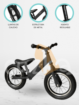 Bicicleta de Equilibrio Aro 12 Caucho «BALANCE» Black