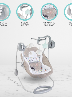 Silla Columpio para Bebés «BAMBOLE» Khaki