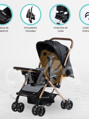 Coche Cuna para Bebé EBABY «BON» Black