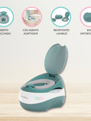 Bacín 4 en 1 con Reductor CARESTINO «TRAINING» Green