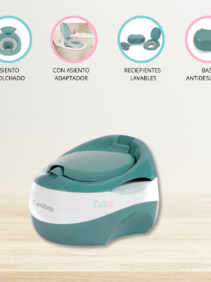 Bacín 4 en 1 con Reductor CARESTINO «TRAINING» Green