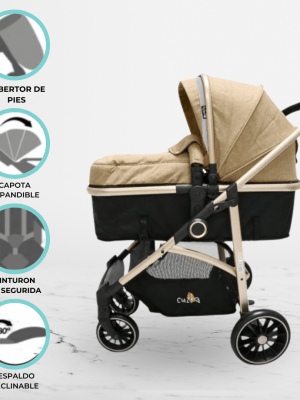 Coche Deportivo Moisés EBABY «CARRI DELUXE» Beige