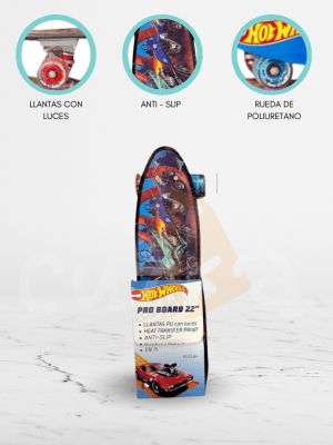 Skateboard HOT WHEELS 22″ para Niños «PENNY»