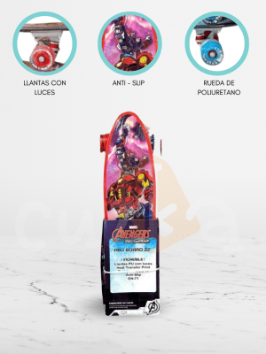Skateboard AVENGERS 22″ para Niños «PENNY»