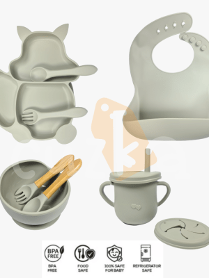 Set de Platos de Silicona «PIATTO» Gray
