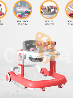 Andador Empujador para Bebé «WALKER» Pink