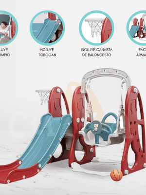 Tobogán con Columpio para Niños «GLISSER»