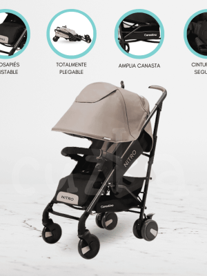 Coche de Paseo con accesorios «NITRO» Beige