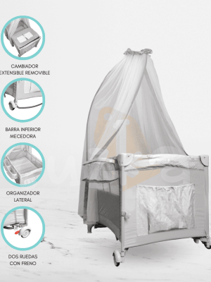 Cuna Corral plegable «ALWAYS TOGETHER 2G» Marengo