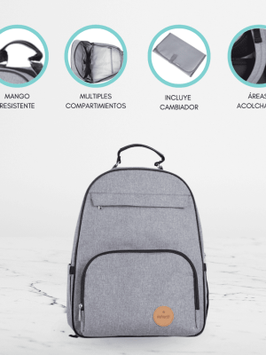 Mochila Maternal para Bebé «OAK» Gray