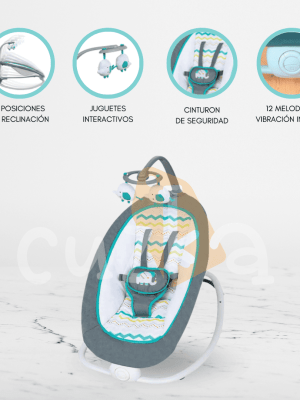 Silla Nido Vibradora para Bebés «SEDIA» Green