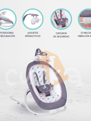 Silla Nido Vibradora para Bebés INFANTI «SEDIA» Pink