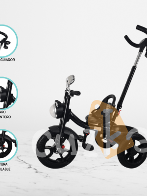 Triciclo Guiador «PUSHER» Black