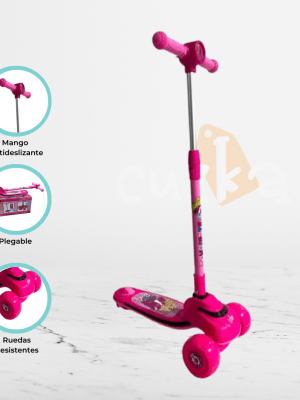 Scooter Plegable para Niños «BARBIE» Bluetooh