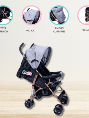 Coche Bastón para Bebé «TRENTO» Gray