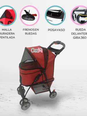 Coche para mascota «PET» Red