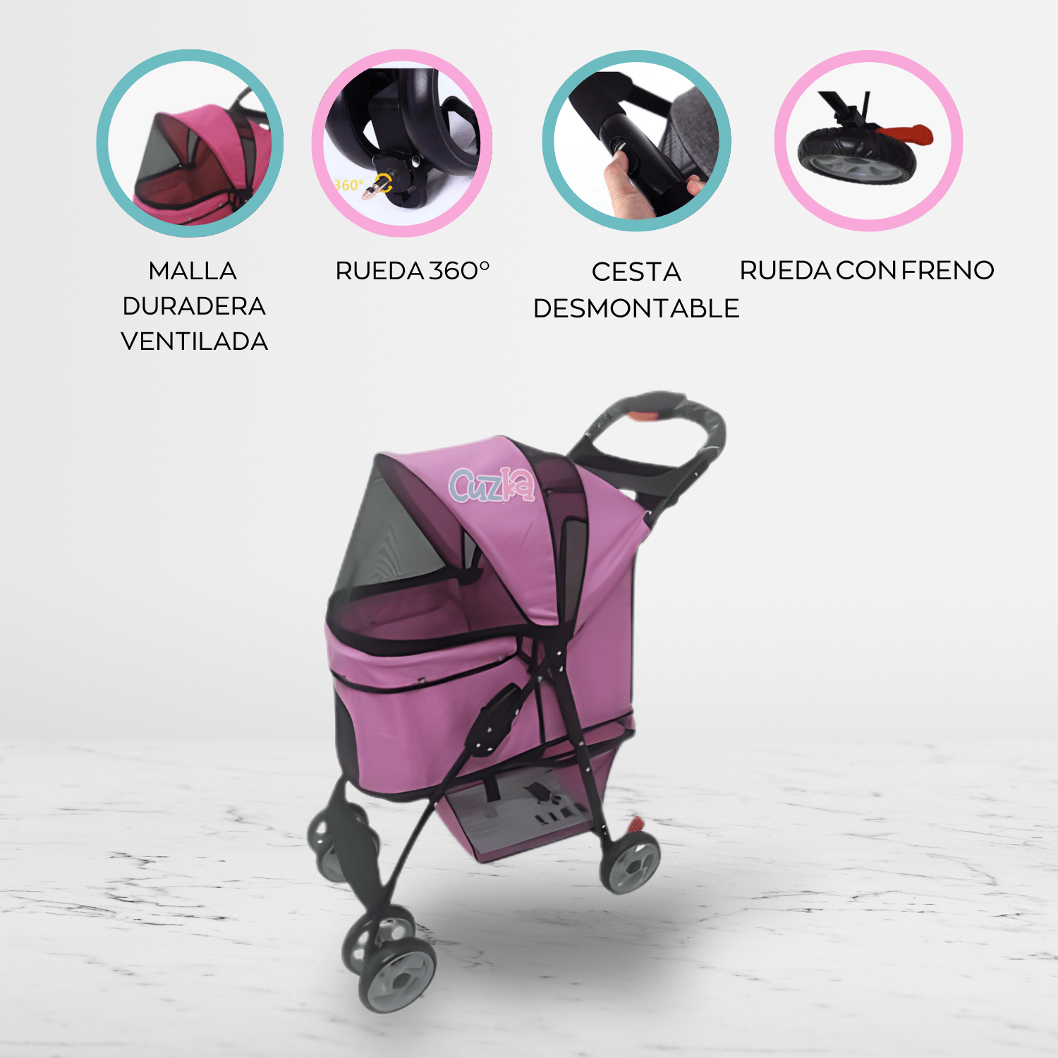 Coche para mascota «PET» Purple