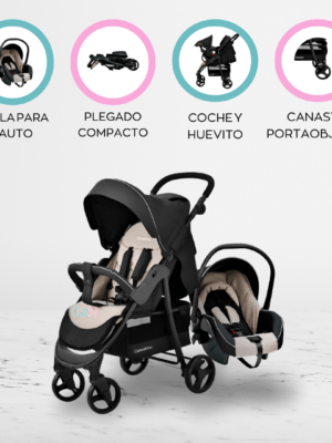 Coche de Paseo con accesorios «CITY TRAVEL» Beige
