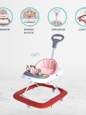 Andador Musical Didáctico para Bebés EBABY «VARI» Red