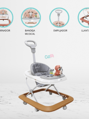 Andador Musical Didáctico para Bebés EBABY «VARI» Orange