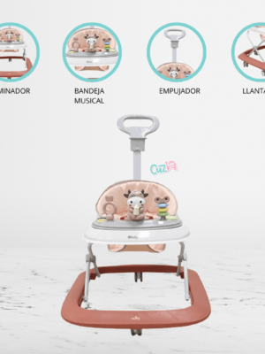 Andador Musical Didáctico para Bebés EBABY «VARI» Pink