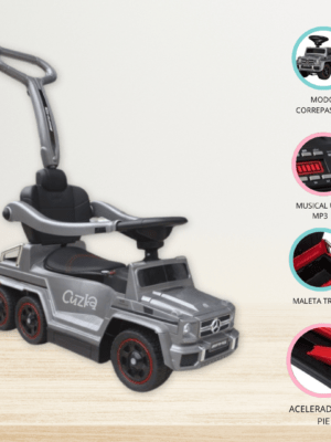 Correpasillo a Batería 2 en 1 para Niños «AMG SIX» Gray