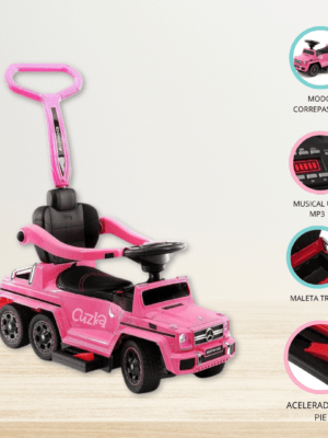 Correpasillo a Batería 2 en 1 para Niños «AMG SIX» Pink