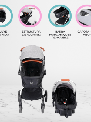 Coche Travel System «EPIC 360° F80» Gray