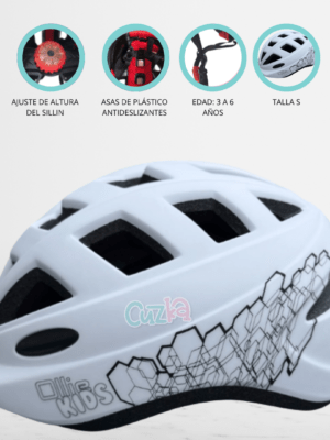 Casco Protector OLLIE «AERODINAMICO» White