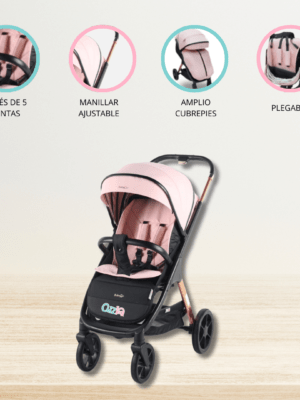 Coche Cuna Jogger «BRAVO» Pink