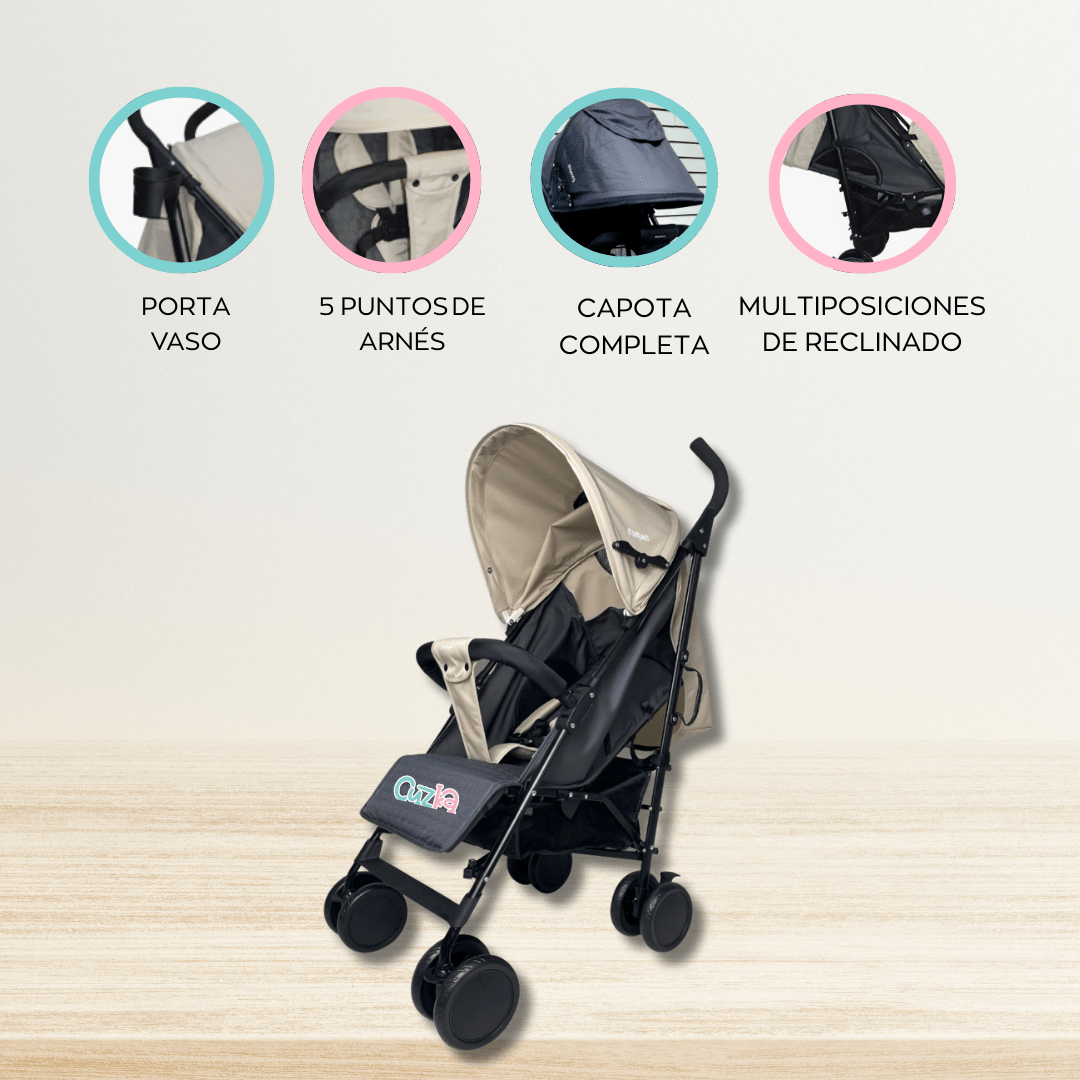 Coche Bastón para Bebé «KRHONOS» Beige - Imagen 3