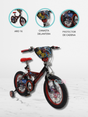 Bicicleta Infantil Aro 16″ «SPIDER-MAN» Licenced