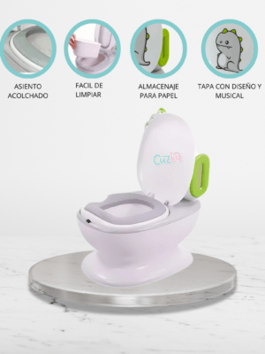 Bacín Musical para Niños «CLEANY» White