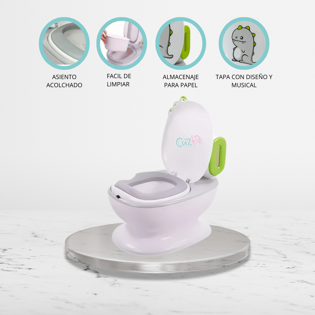 Bacín Musical para Niños «CLEANY» White - Imagen 2