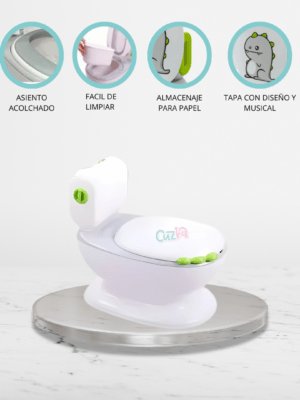 Bacín Musical para Niños «CLEANY» White