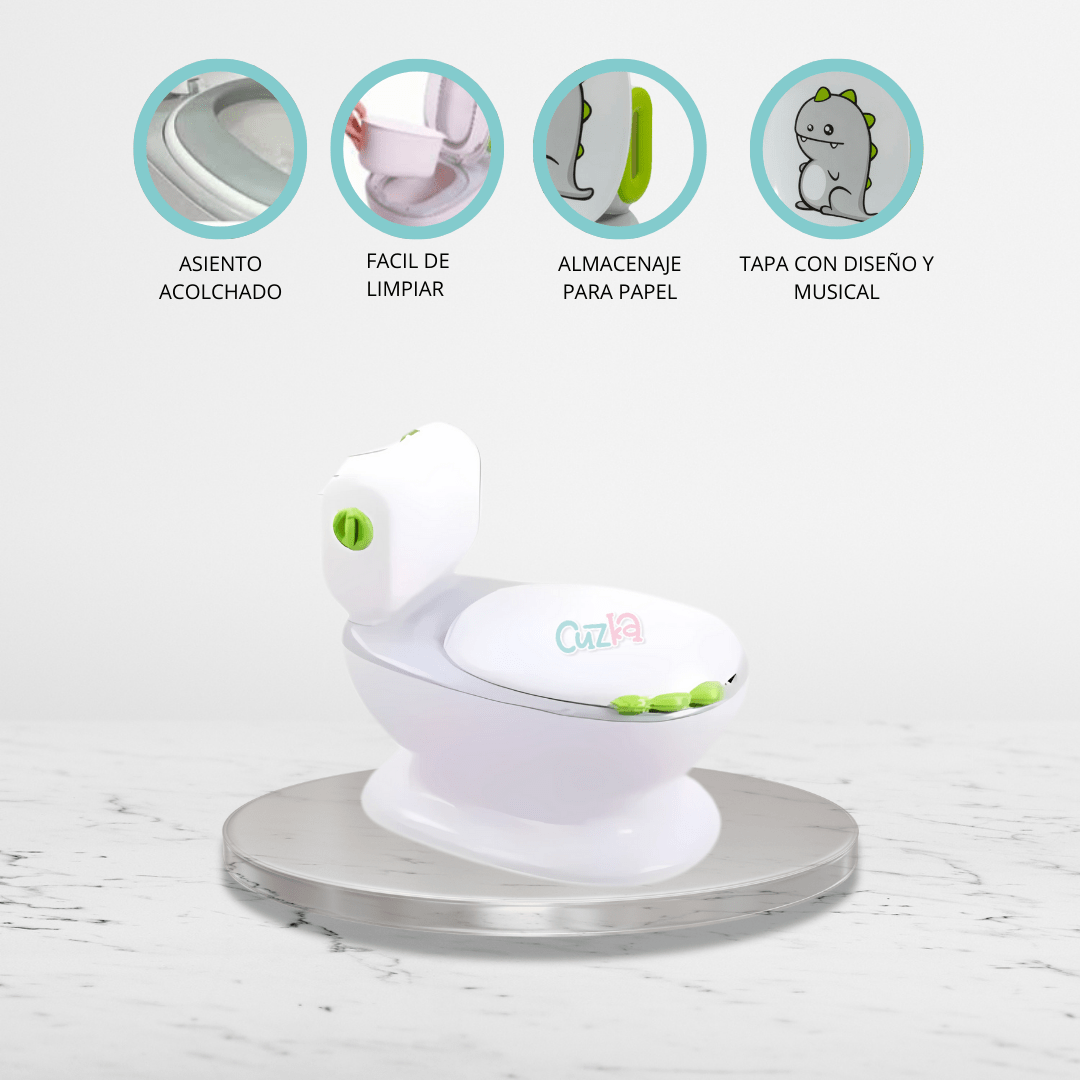 Bacín Musical para Niños «CLEANY» White