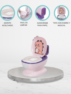 Bacín Musical para Niños «CLEANY» Pink