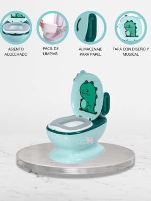 Bacín Musical para Niños «CLEANY» Green