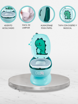 Bacín Musical para Niños «CLEANY» Green