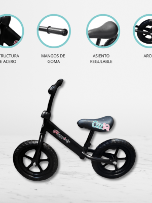 Bicicleta De Equilibrio Ajustable «HAPPY BABY» BLACK