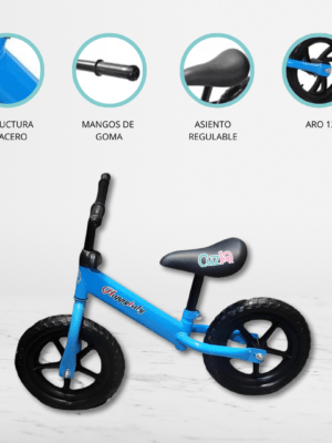 Bicicleta De Equilibrio Ajustable «HAPPY BABY» BLUE