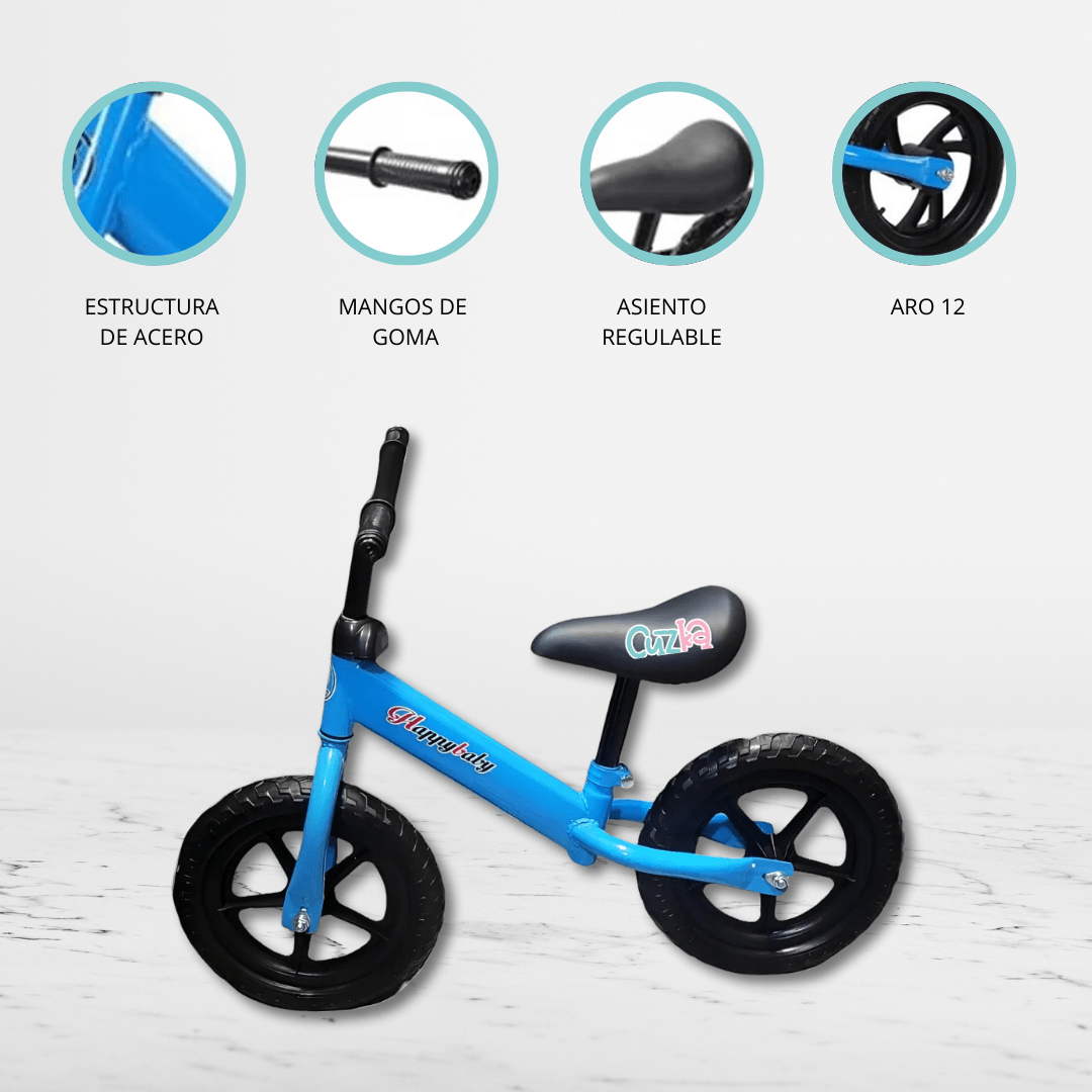 Bicicleta De Equilibrio Ajustable «HAPPY BABY» BLUE