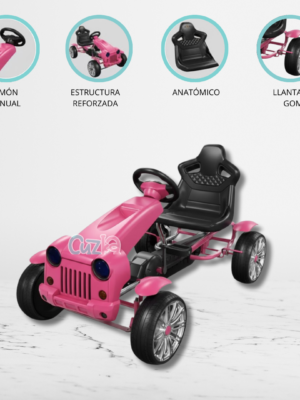 Carro a Pedal GO KART para Niños «WRANGLER» Pink