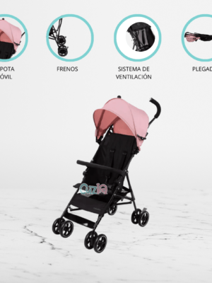 Coche para Bebés «FLY V2» Pink
