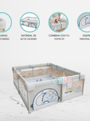 Corral Infantil con pelotas «NUDO»  Gris