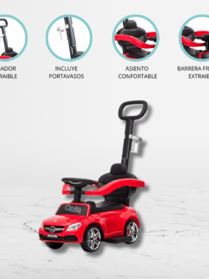 Correpasillo empujador 3 en 1 «BUGGY» Red